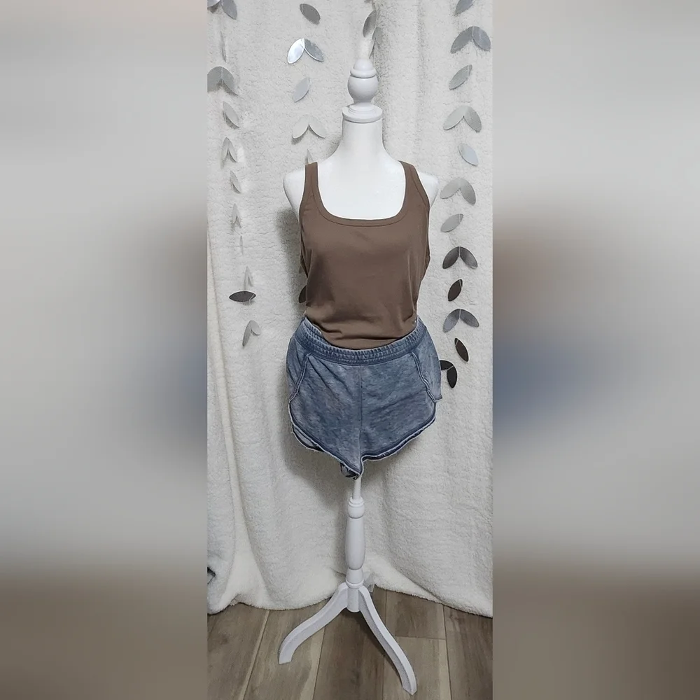 Xhilaration BlueWash/ Tie Die Soft Shorts Size: L